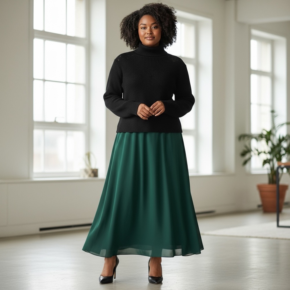 Bar III Perforated Black Pullover Turtleneck Sweater